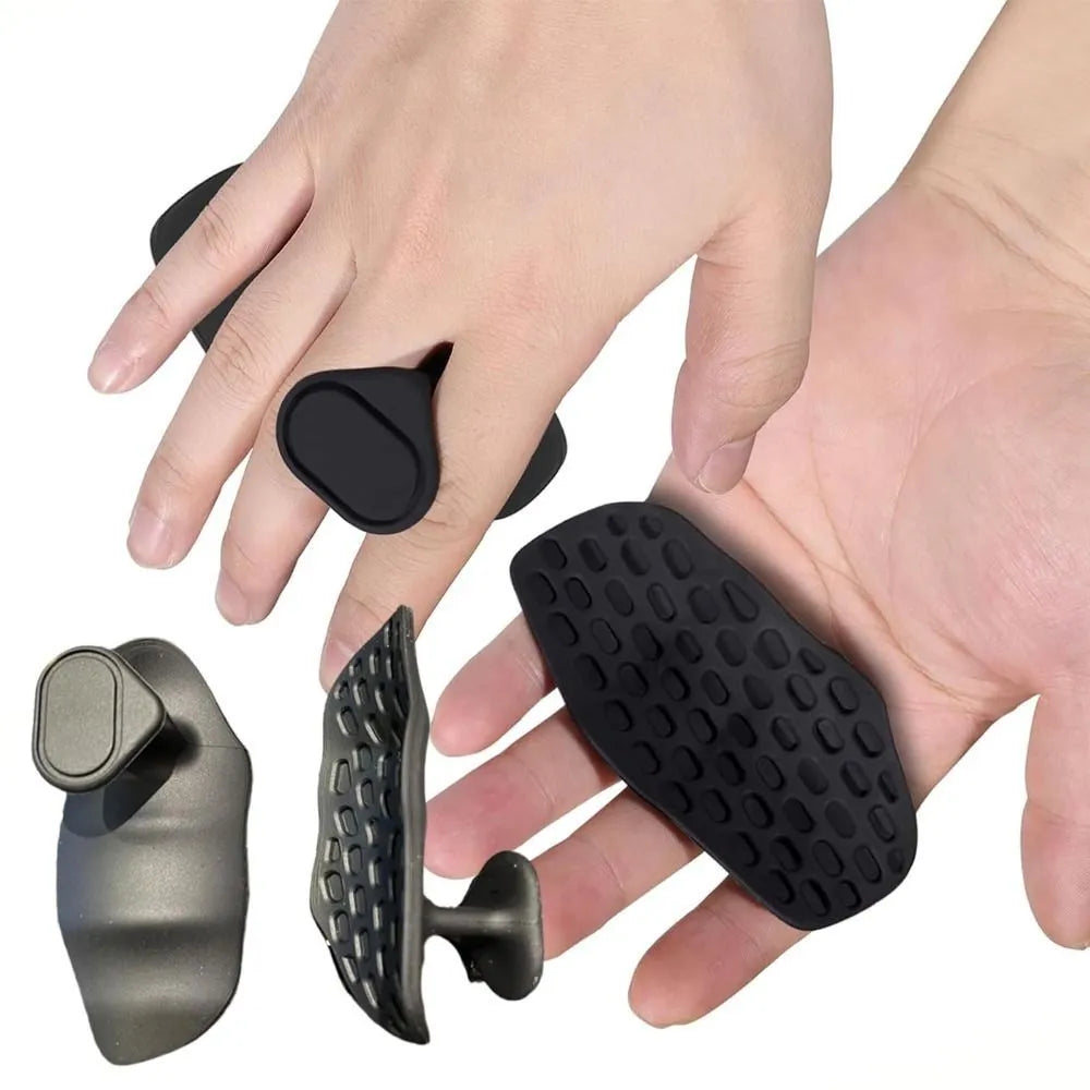Anti-slip grip strengthener for dumbbell lifting in gray color