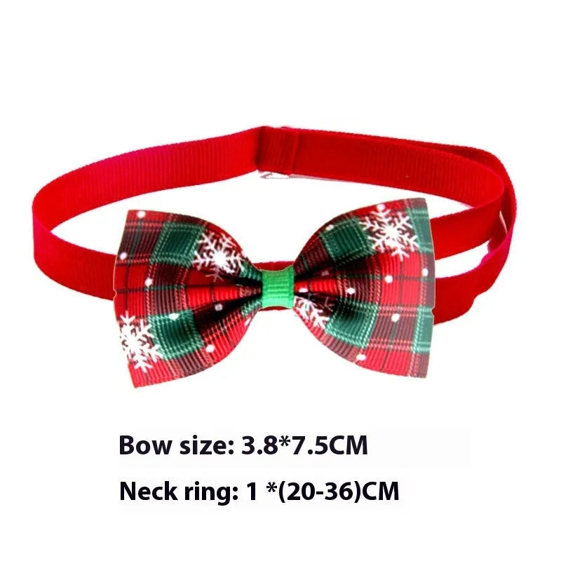 Christmas pet costume set with double-sided velvet cloak and hat on a small dog