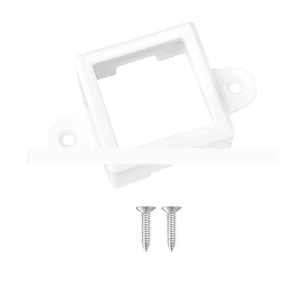 White plastic LED protective lampshade measuring 1.7cm by 6cm for bulb and strip light coverage