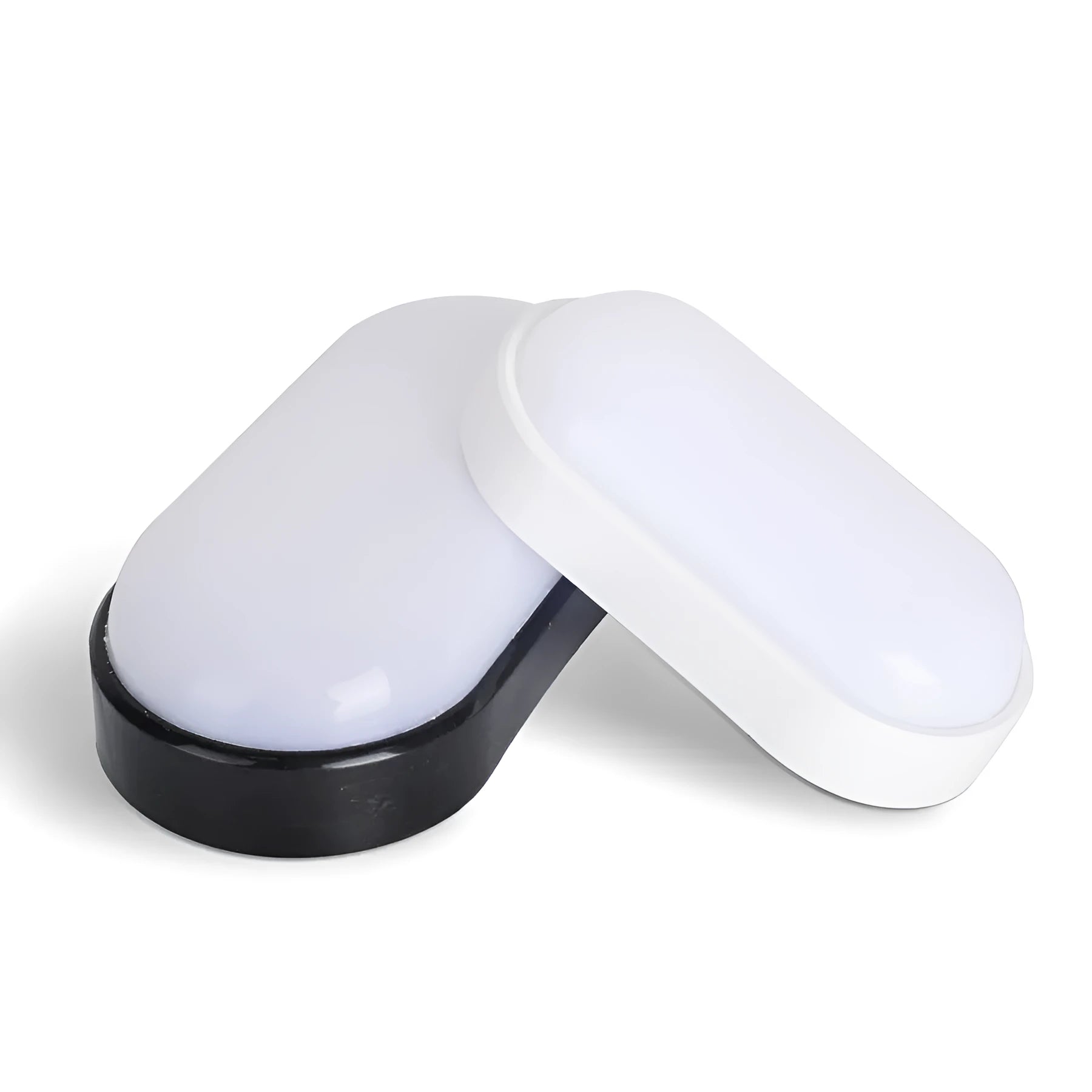 LED moisture-proof wall light, oval shape, surface mount, cool white or warm white, 15W 20W, black white finish for porch outdoor use
