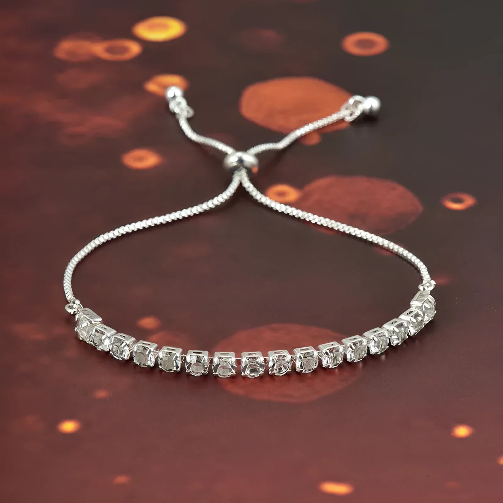 Micro-studded claw chain simple bracelet in metal with electroplated finish, unisex geometric round and dot stud design.