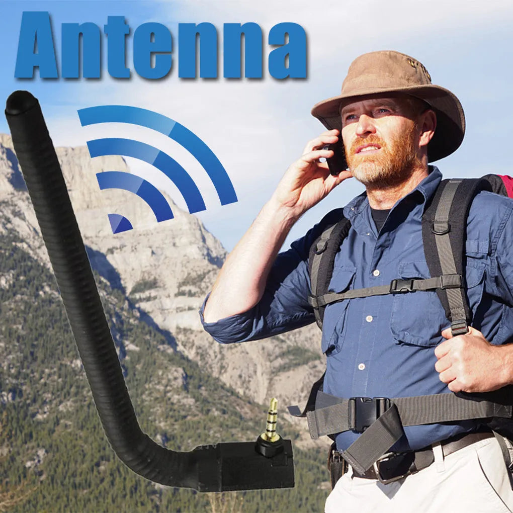 Mobile phone signal enhancement antenna with adsorption mount measuring 13.6 cm long