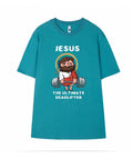 Men's short sleeve pure cotton T-shirt in apricot colour on a hanger