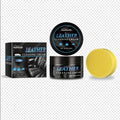 Car leather care cream 100g with sponge applicator for leather restoration