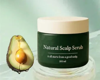 Scalp scrub 200ml bottle for gentle exfoliating pre-shampoo treatment suitable for all skin types