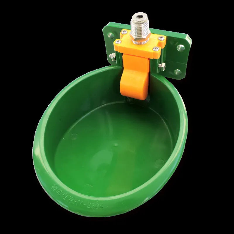 Green engineering plastic sheep drinking bowl for farm watering