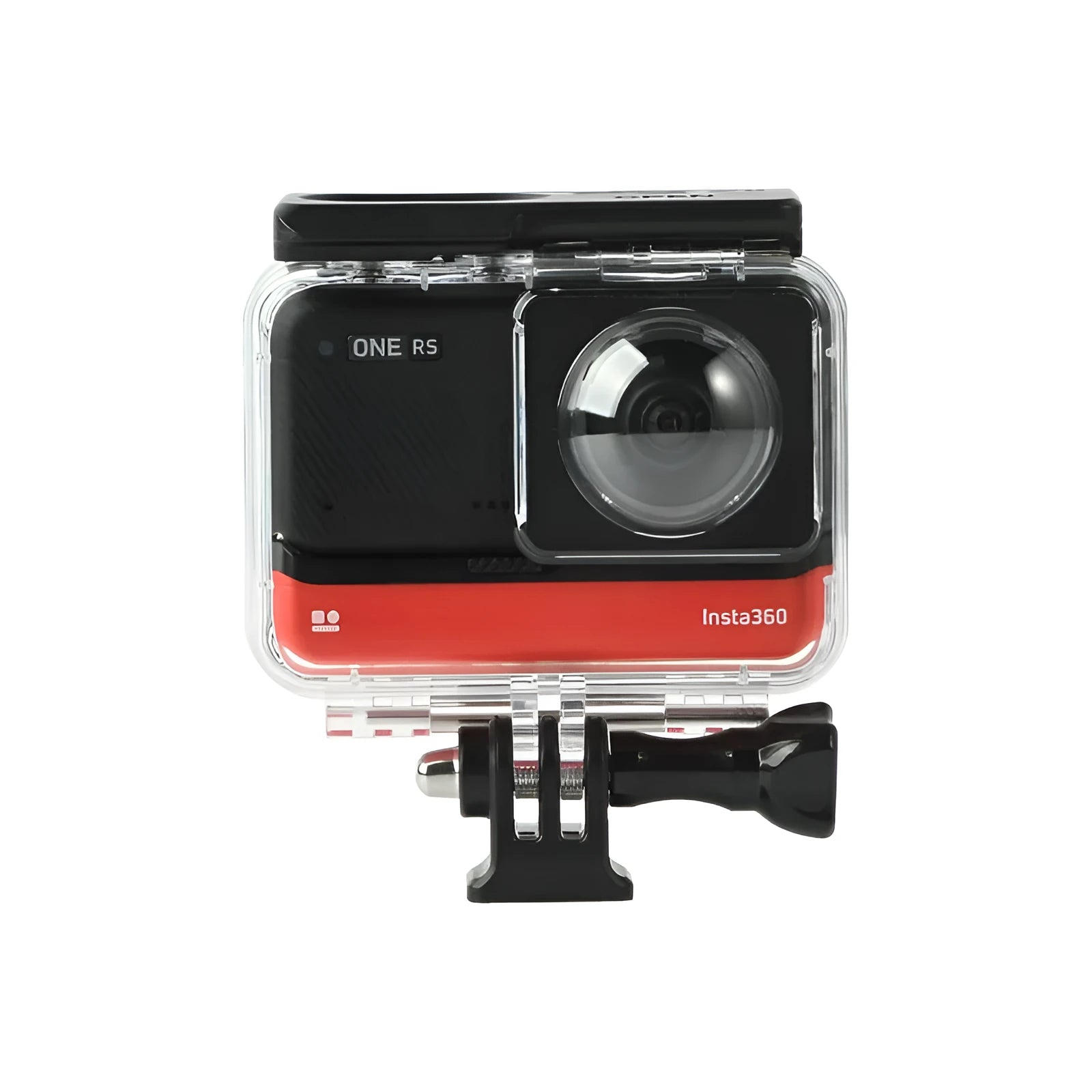 Transparent Insta360 One RS waterproof case for underwater panoramic photography