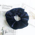 Flannel cloth hair tie for women – soft ponytail hair rope in multiple colour options including army green, black, camel, and wine red