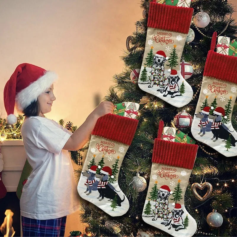 46cm cloth Christmas tree pet pendant ornament in pastoral or American style
