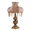 European-style RETRO table lamp with button switch, 55cm height, for bedroom study or living room