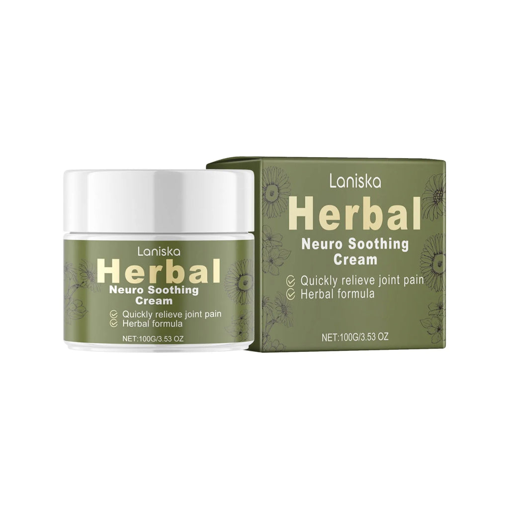 100g jar of botanical body care cream with Arnica, pepper and mugwort root extracts