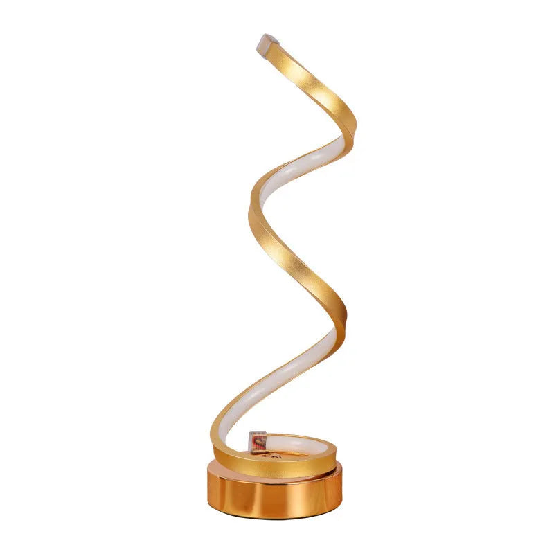 Minimalist black LED table lamp with aluminium shade and tri-colour dimming on wooden bedside table