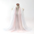 Women's chiffon bubble towel scarf in ethnic Pu long style showing texture and drape