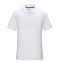 Lapel short sleeve casual shirt in combed cotton, side slit, available in multiple colours on light background