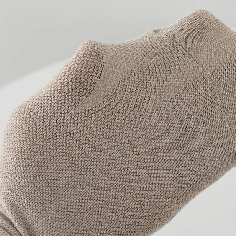 Men's low-cut solid colour boat socks made from breathable polyester, shown in one of six available colour options.