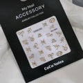 Constellation high-grade exquisite adhesive relief nail sticker with ultra-thin seamless design, embossed pattern, flashing icy finish, MJ069 Gilding