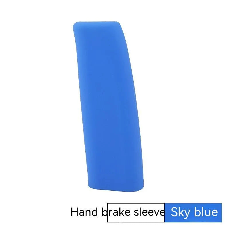 Universal silicone handbrake sleeve in multiple colours showing 12cm length