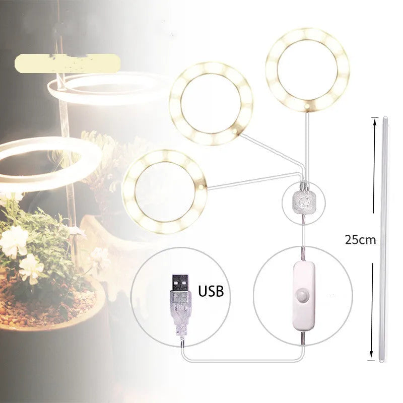 USB LED grow light with acrylic stick for indoor plant growth lighting