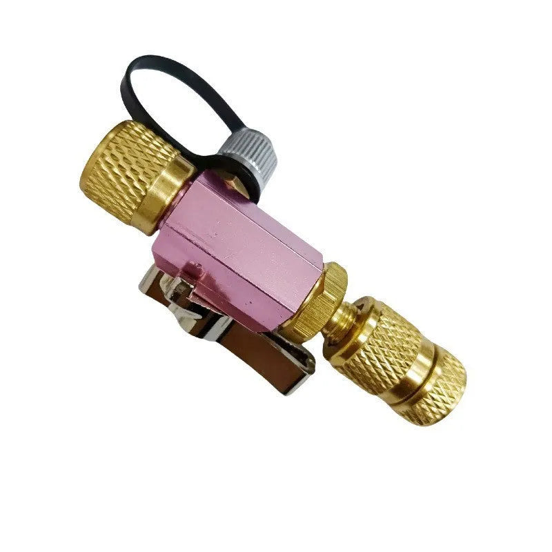 Metal vacuum valve core disassembly tool set for bicycle tyre maintenance