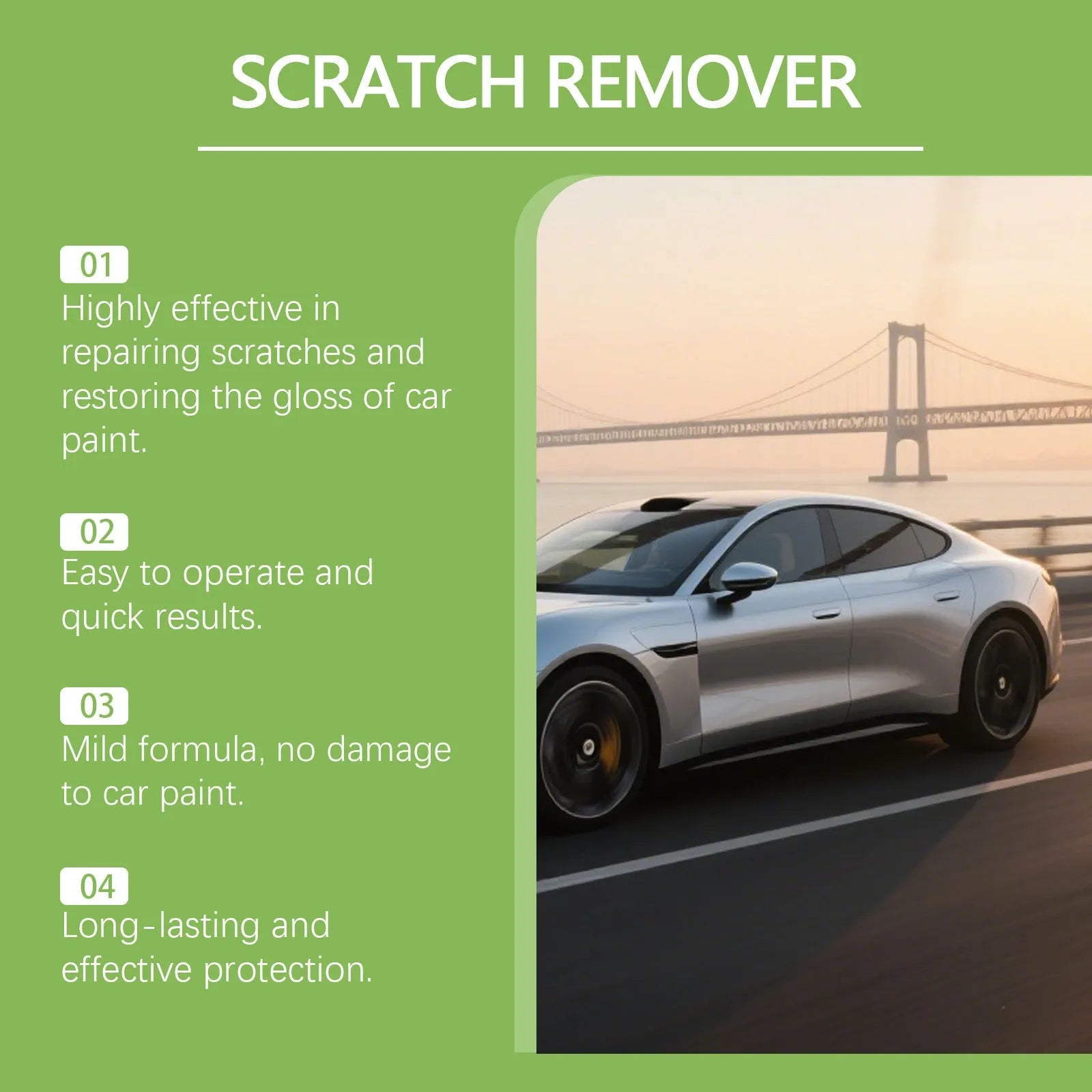 100g tube of car paint scratch polishing cream with calcium carbonate formula for automotive surface recovery