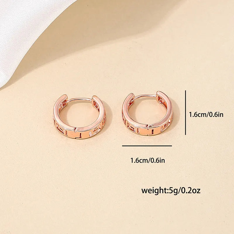 Copper earrings for women with bow and cherry shapes in gold, silver, and rose gold electroplated finishes