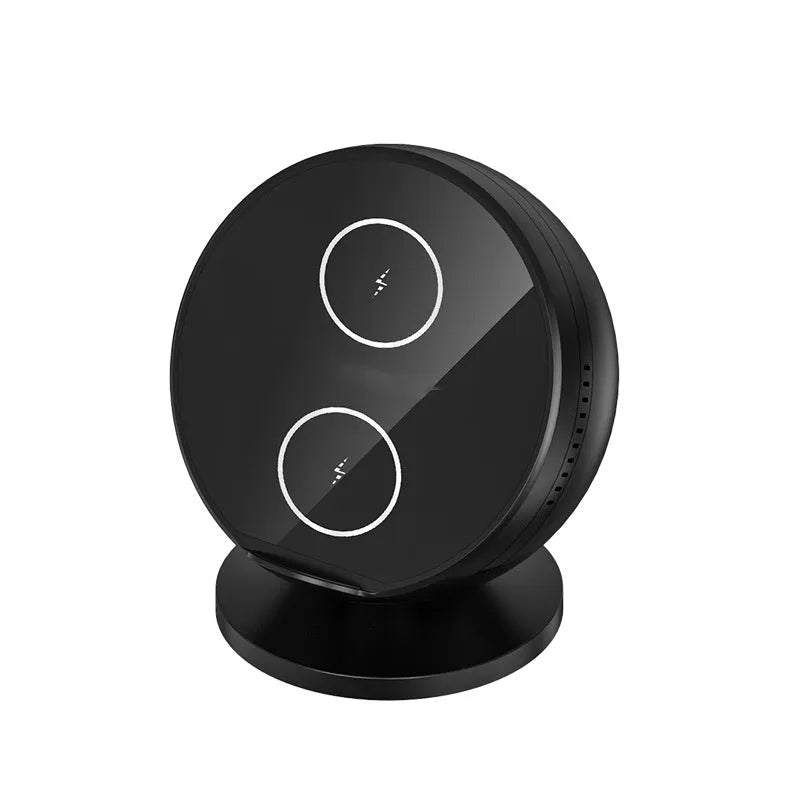 Universal mobile phone wireless charging holder with built-in Bluetooth speaker in four colour options