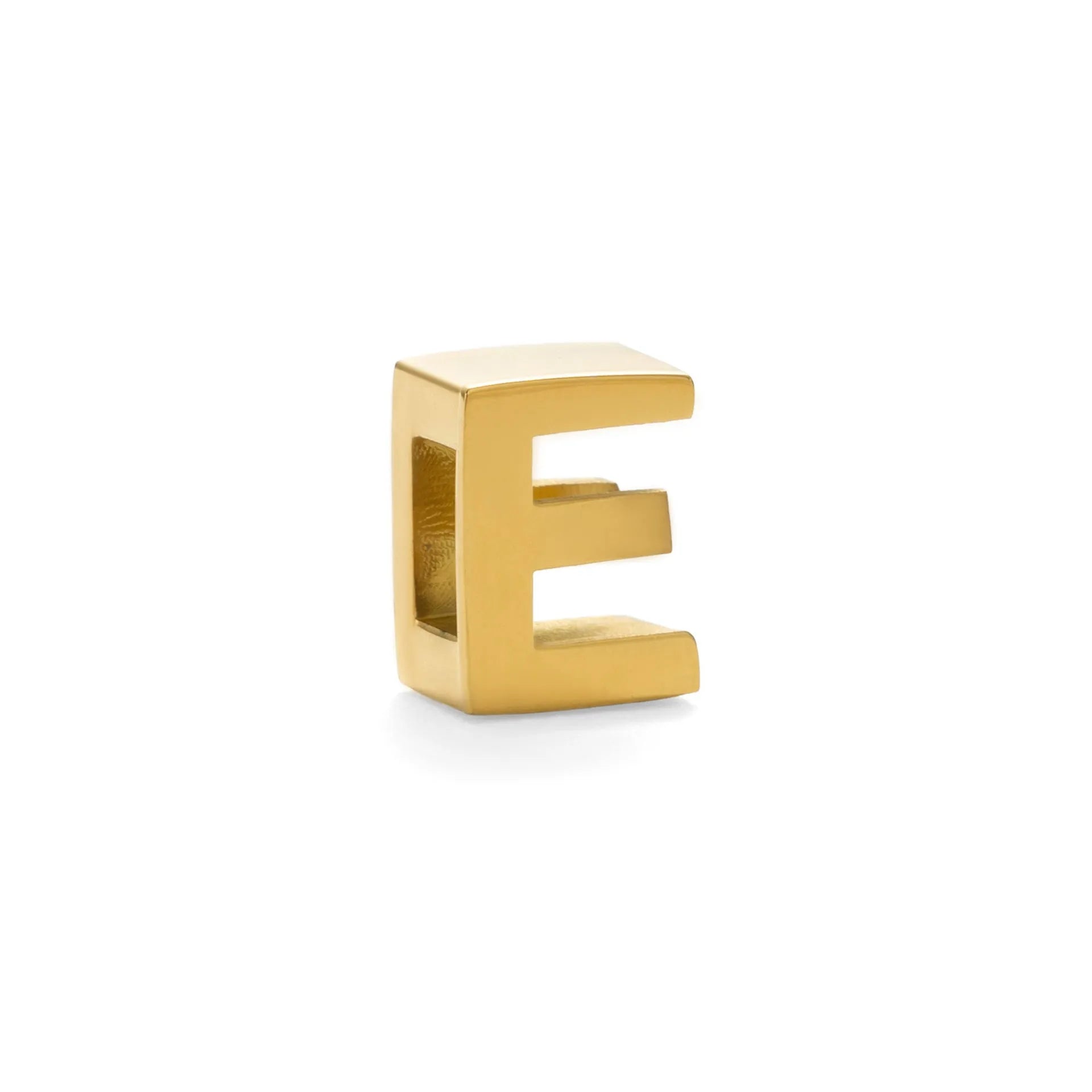 Gold electroplated titanium steel necklace with the letter 'A' pendant on a 40.5cm chain.