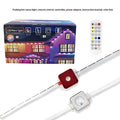 Outdoor string lights with solar system planet design and remote control for colour effects