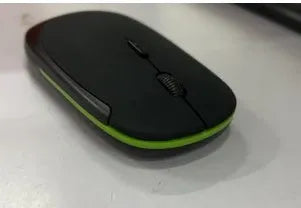Laptop wireless mouse in five colours: red, green, blue, black, silver, 10x6x2 cm, Bluetooth and 2.4GHz