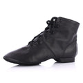 Genuine leather ballet shoes with cowhide suede sole in pigskin outsole colour on a dance studio floor