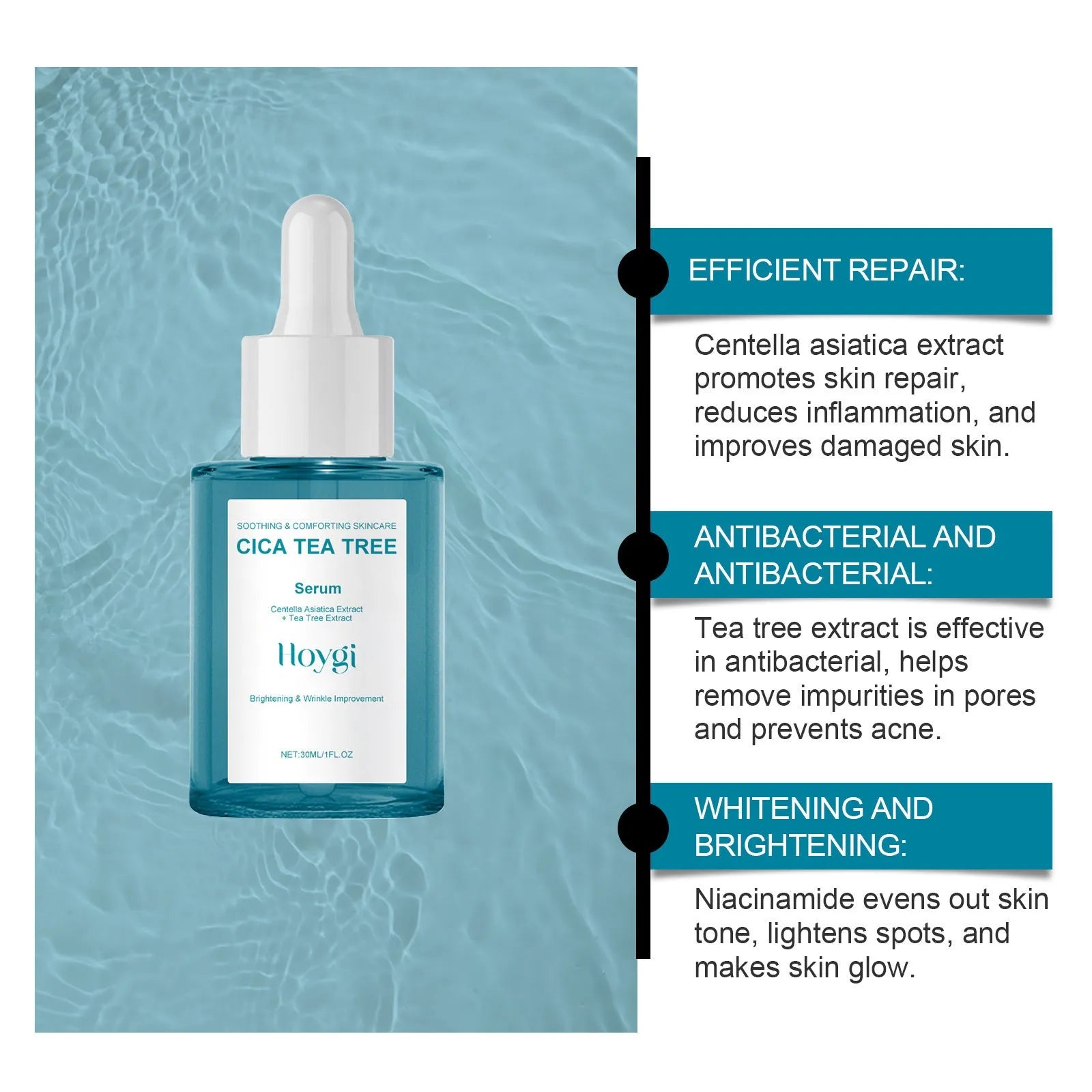 Centella Asiatica Firming Care Solution 30ml nursing facial serum bottle