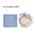 8g natural finishing powder in compact packaging with three shade options for makeup setting