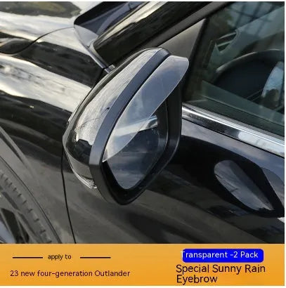 23 new Outlander window deflectors rain guards in black warrior style