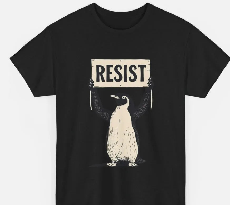 Straight fit cotton short sleeve T-shirt on a hanger in black, green, and white colours.