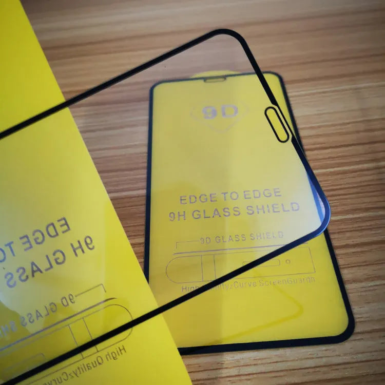 Black tempered glass screen protector for Xiaomi 10 Lite, 11 Lite, and 11T Pro phones