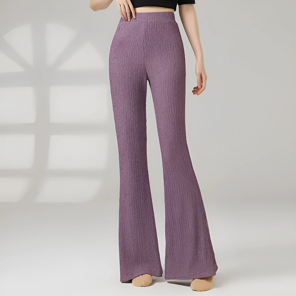 Women's classical dance practice trousers in polyester fabric available in multiple colours for sports training