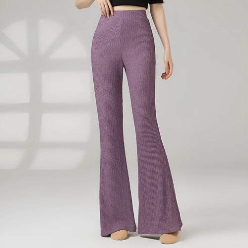 Women's classical dance practice trousers in polyester fabric available in multiple colours for sports training