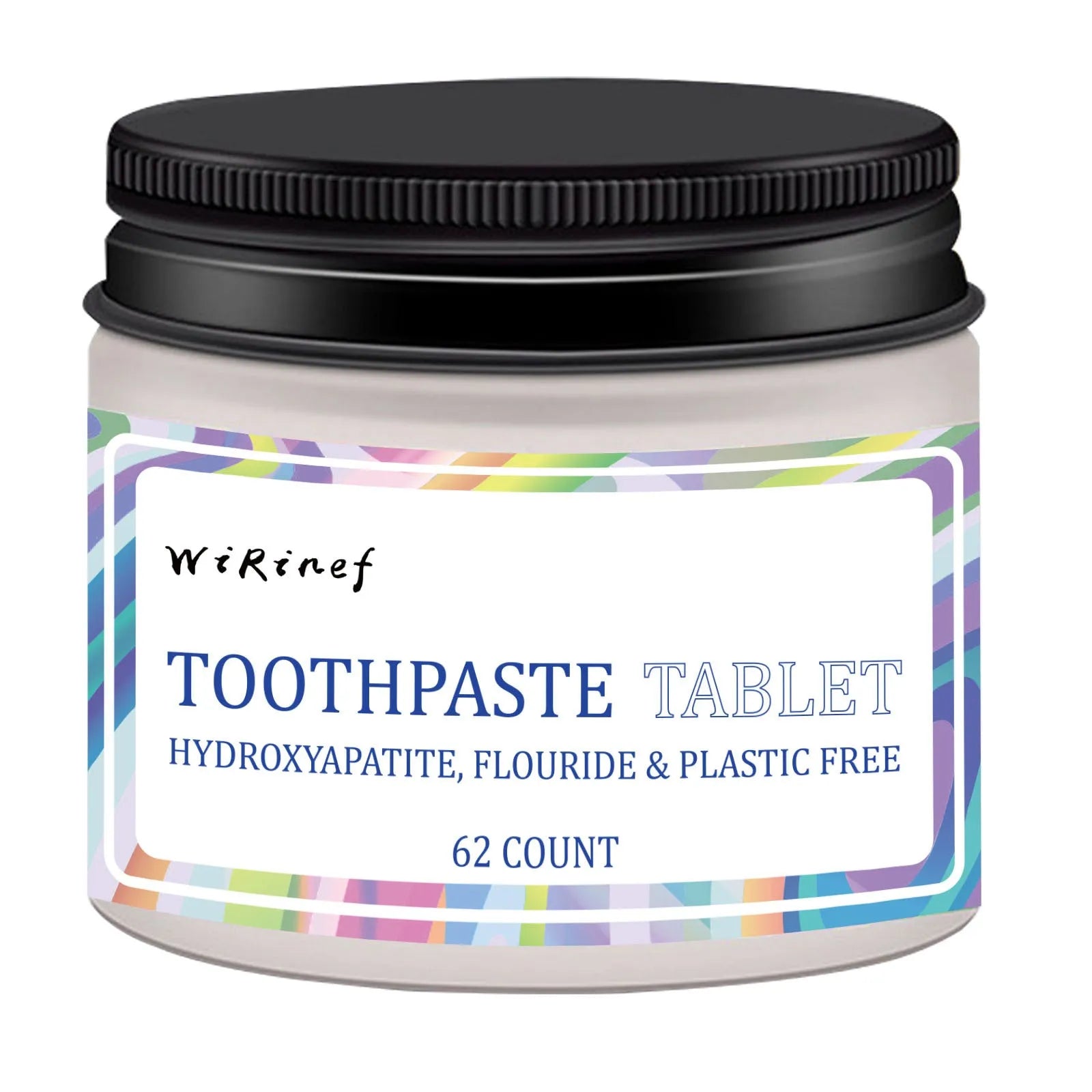TP19 solid toothpaste tablets in a pack of 62 pieces for portable oral hygiene.