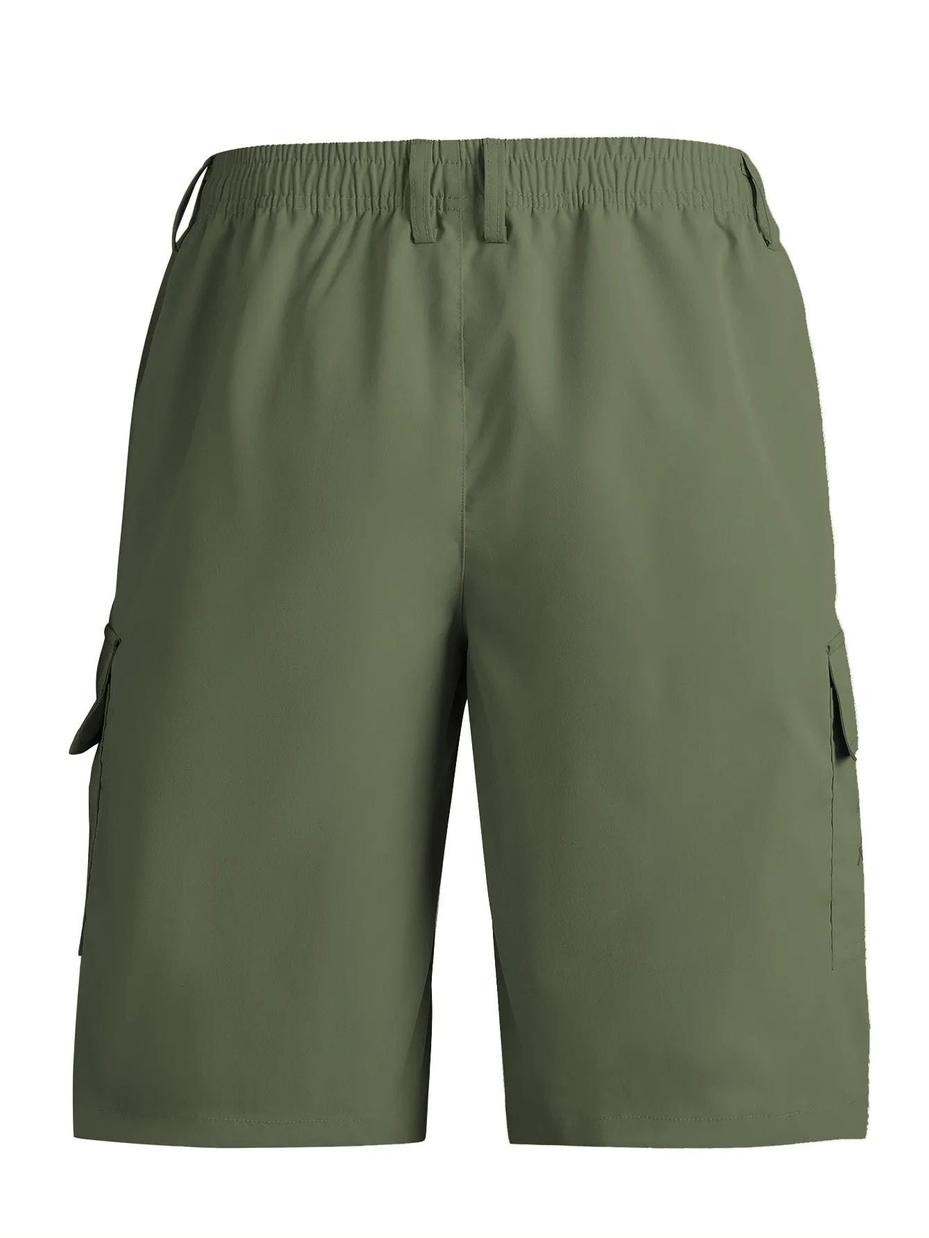 American style loose straight casual sports shorts in micro-elastic polyester fabric