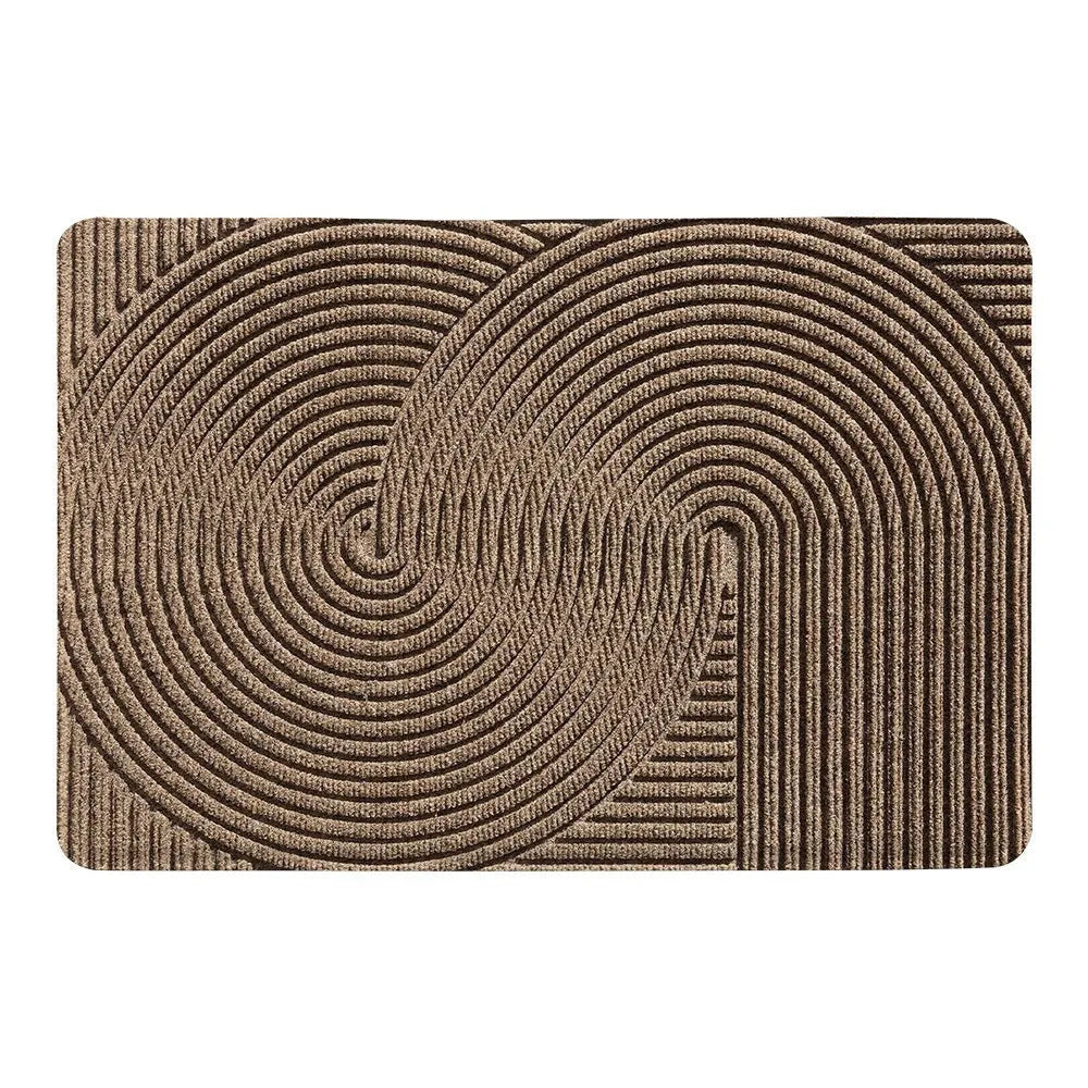 Diatom oil entrance floor mat with cartoon anime alien pattern in blue colour, 60x90cm dimensions