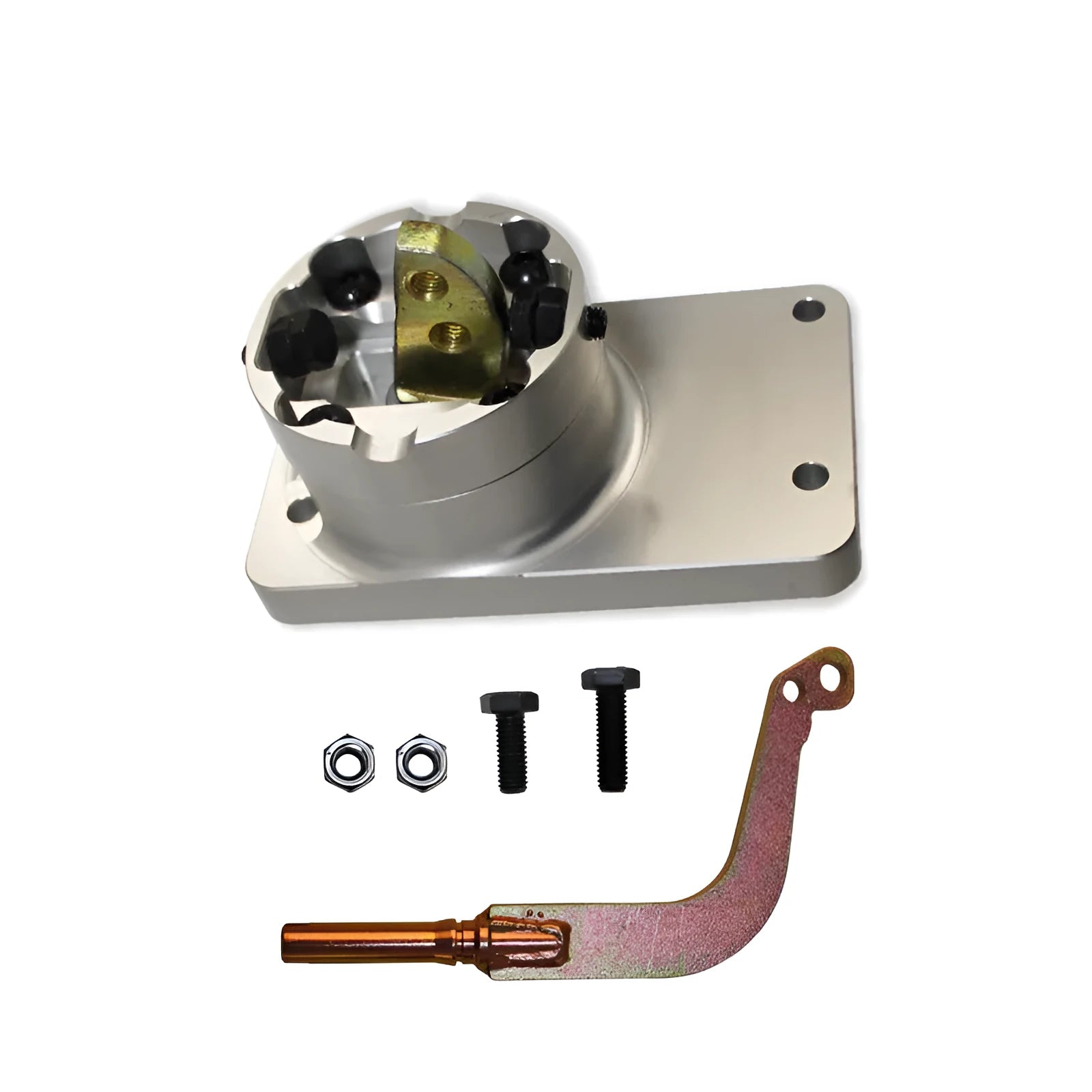Silver aluminium alloy shift short lever for Horton vehicle gearstick replacement