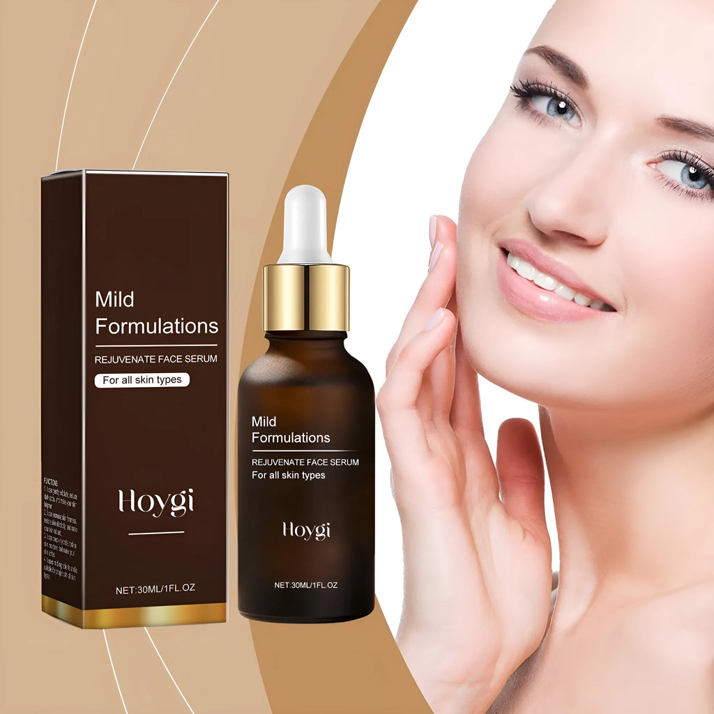 30ml facial essence bottle with hyaluronic acid, arbutin and vitamin C ingredients