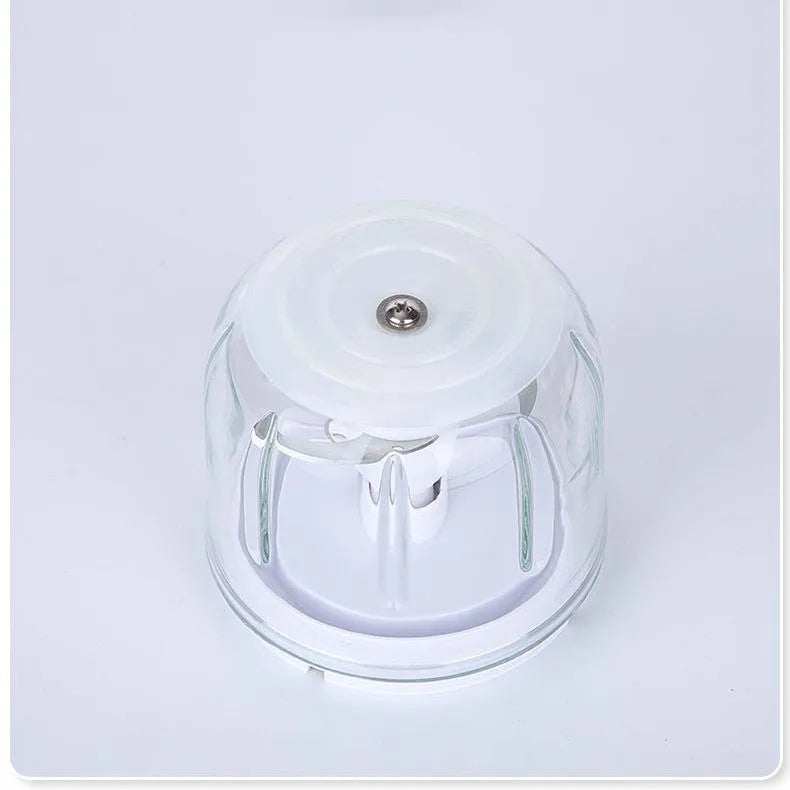 Cherry blossom powder plastic electric ice crusher 200W 105x105x205mm on countertop