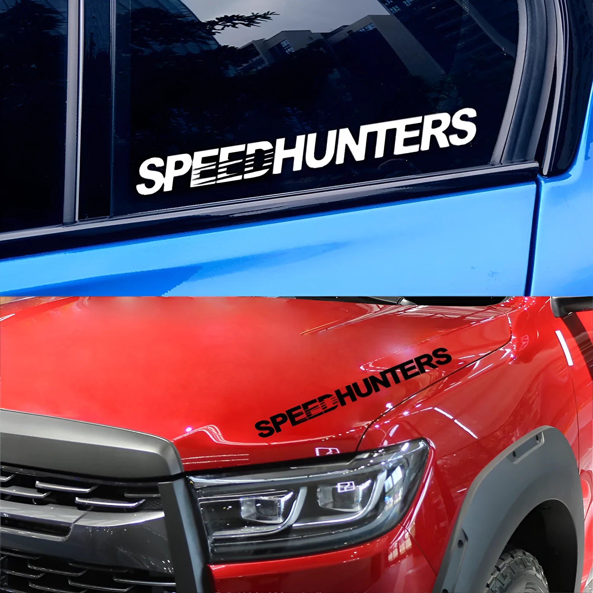 Speed Hunters reflective vinyl car sticker 59cm by 10cm for rear gear application