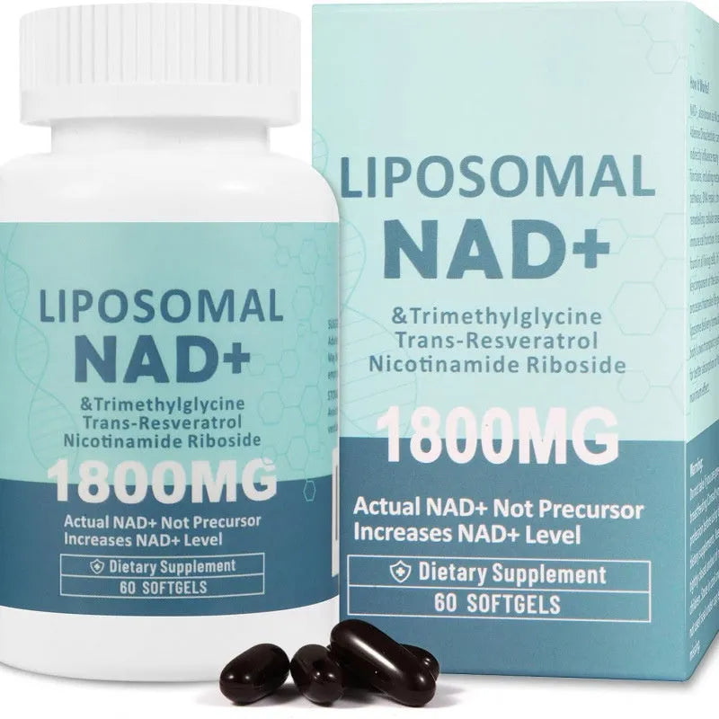 Nicotinamide mononucleotide NMN gel capsules in sealed bottle, 500mg per capsule, extraction formula