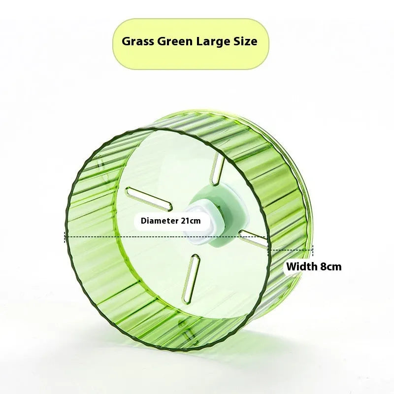 21cm diameter parrot exercise running wheel in transparent plastic for bird cage enrichment