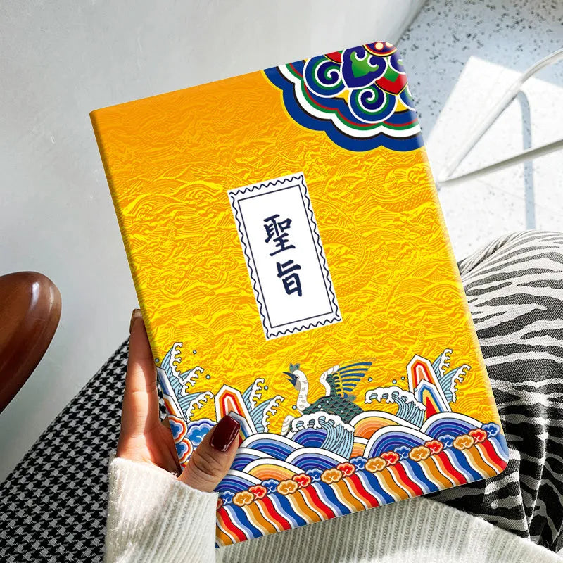Anti-fall TPU tablet protection case with cartoon design in elk colour for iPad Pro 12.9 inches