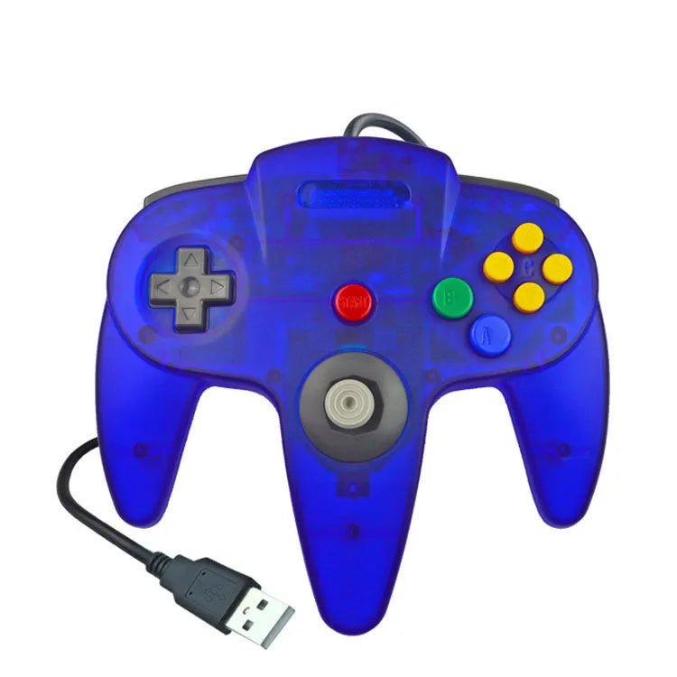 USB N64 controller for PC computer gaming in multiple colour options