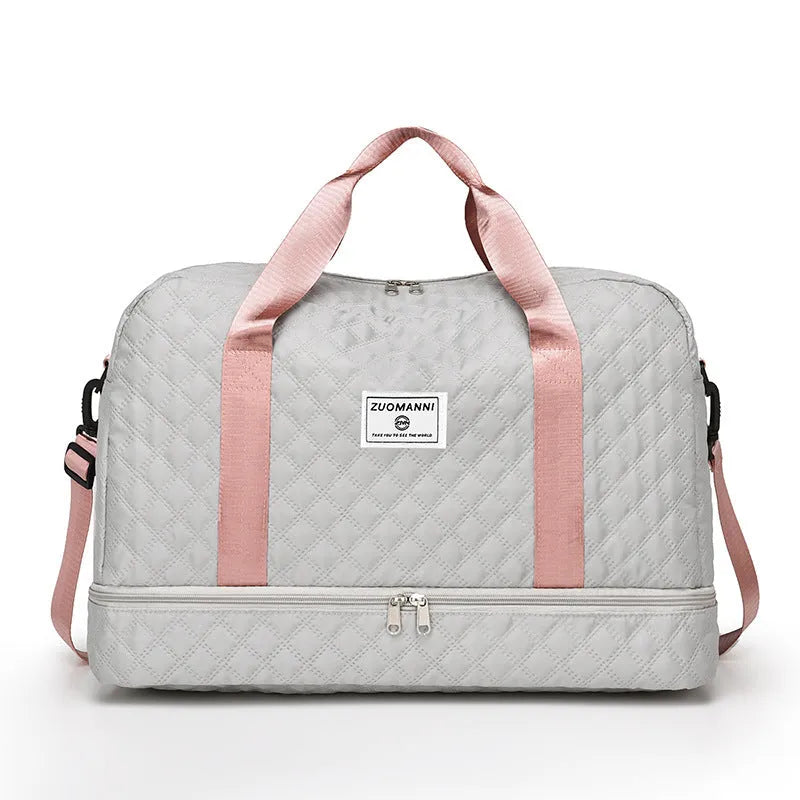 Large polyester oxford cloth leisure travel bag with a 36-55 litre capacity for buggies.
