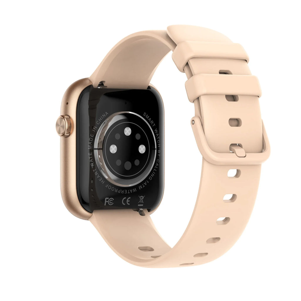 New P89 smart watch with full touch screen, Bluetooth calling, and health monitoring features on display